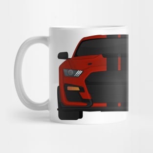 Shelby GT500 2020 Rapid-Red + Black Stripes Mug